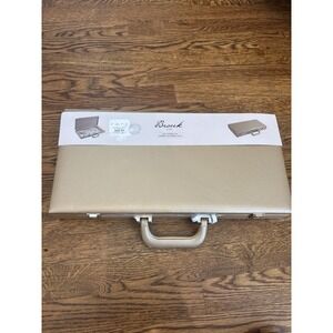 Brouk & Co Onyx Scrabble Set Gold Briefcase BNIB Sealed Board Game